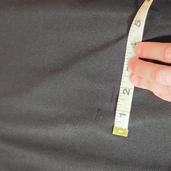 $5☃️Alfani Black Bead Accent Vneck Sheer Sleeves S Flouncy Elastic Waist Hem - Picture 10 of 14